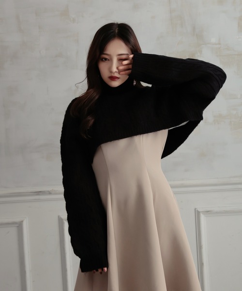 ANDGEEBEE（アンジービー）の「ショートニット（ニット/セーター・レディース・ホワイト/ブラック・MEDIUM）」の19枚目の写真