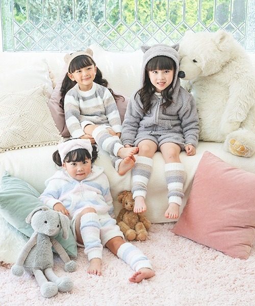 sense of wonder（センスオブワンダー）の「fuwamokoショートパンツ（スウェットパンツ・キッズ・ライトグレー/ベージュ・80-90cm/100-110cm/120-130cm）」の14枚目の写真