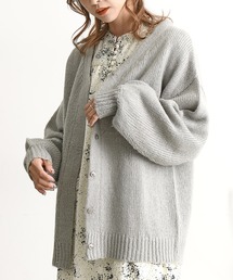 モヘアタッチニットカーディガン
