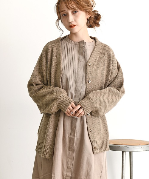 Dita(ディータ)の「モヘアタッチニットカーディガン(カーディガン/ボレロ・レディース・ブラック/ベージュ/グレー・M/L)」の12枚目の写真