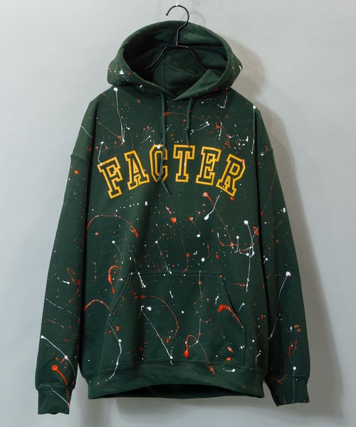 JACKROSE（ジャックローズ）の「JE-ハンドペイントロゴプルパーカー（パーカー・メンズ・ブラック/グレー/グリーン・M/L）」の3枚目の写真