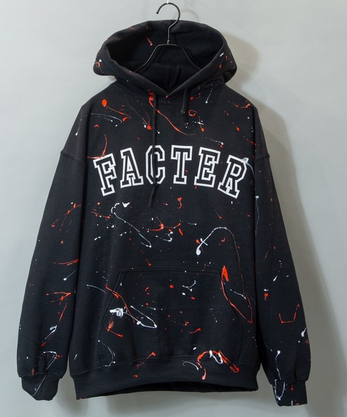 JACKROSE（ジャックローズ）の「JE-ハンドペイントロゴプルパーカー（パーカー・メンズ・ブラック/グレー/グリーン・M/L）」の2枚目の写真