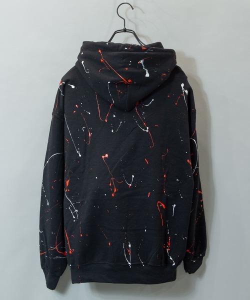 JACKROSE（ジャックローズ）の「JE-ハンドペイントロゴプルパーカー（パーカー・メンズ・ブラック/グレー/グリーン・M/L）」の11枚目の写真