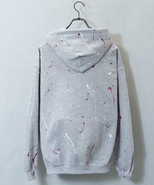 JACKROSE（ジャックローズ）の「JE-ハンドペイントロゴプルパーカー（パーカー・メンズ・ブラック/グレー/グリーン・M/L）」の12枚目の写真