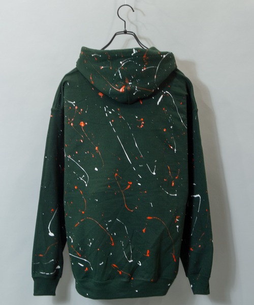 JACKROSE（ジャックローズ）の「JE-ハンドペイントロゴプルパーカー（パーカー・メンズ・ブラック/グレー/グリーン・M/L）」の10枚目の写真