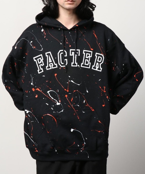 JACKROSE（ジャックローズ）の「JE-ハンドペイントロゴプルパーカー（パーカー・メンズ・ブラック/グレー/グリーン・M/L）」の4枚目の写真