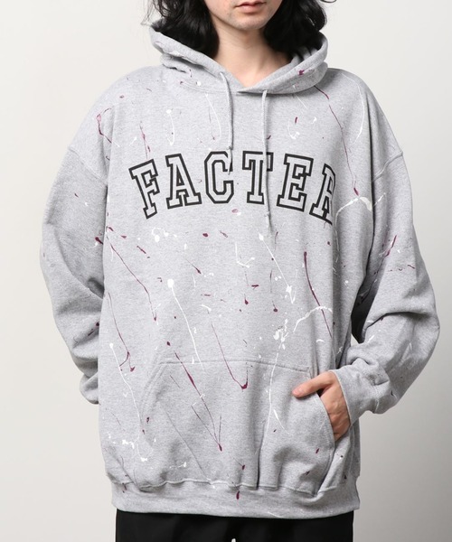 JACKROSE（ジャックローズ）の「JE-ハンドペイントロゴプルパーカー（パーカー・メンズ・ブラック/グレー/グリーン・M/L）」の5枚目の写真