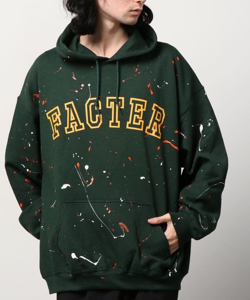 JACKROSE（ジャックローズ）の「JE-ハンドペイントロゴプルパーカー（パーカー・メンズ・ブラック/グレー/グリーン・M/L）」の6枚目の写真