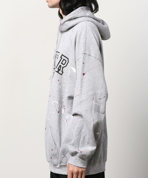 JACKROSE（ジャックローズ）の「JE-ハンドペイントロゴプルパーカー（パーカー・メンズ・ブラック/グレー/グリーン・M/L）」の7枚目の写真