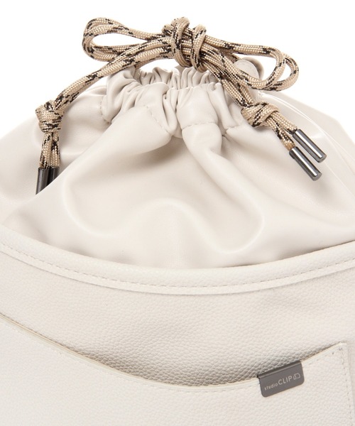 studio CLIP（スタディオクリップ）の「PUカラーコードショルダーバッグ（ショルダーバッグ・レディース・カーキ/ブラウン/ホワイト・FREE）」の5枚目の写真