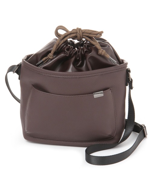 studio CLIP（スタディオクリップ）の「PUカラーコードショルダーバッグ（ショルダーバッグ・レディース・カーキ/ブラウン/ホワイト・FREE）」の6枚目の写真