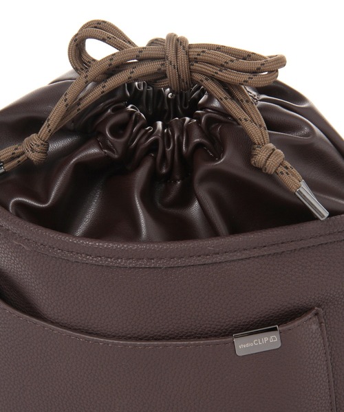 studio CLIP（スタディオクリップ）の「PUカラーコードショルダーバッグ（ショルダーバッグ・レディース・カーキ/ブラウン/ホワイト・FREE）」の17枚目の写真
