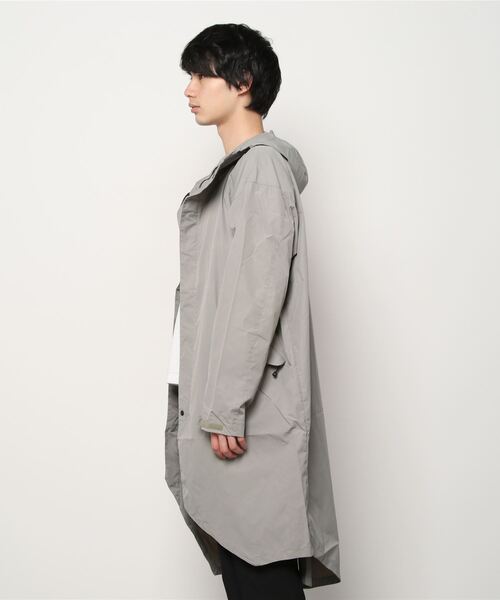 レディース karrimorベージュ 収納できるロングコート L