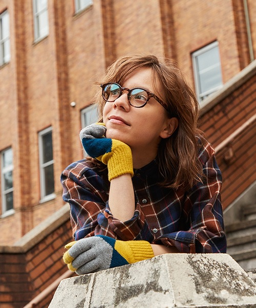 EVOLG（エヴォログ）の「EVOLG エヴォログ :MIRAGE ミラージュ：スマホ対応 ユニセックス アーガイル 手袋（手袋・レディース・ダークネイビー/グレー/ライトグリーン/ピンク/ネイビー・FREE）」の16枚目の写真