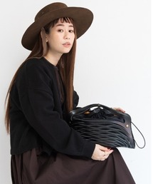 CLEDRAN | CL3427 CLE PURSE MESH TOTE レザーメッシュトートバック　巾着付き(トートバッグ)