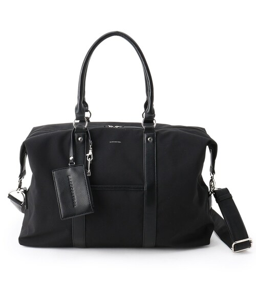 BASECONTROL（ベースコントロール）の「◆レザータッチｘ撥水生地 軽量 2WAYボストンバッグ（ボストンバッグ・メンズ・カーキ/ネイビー/ブラック・99）」の2枚目の写真