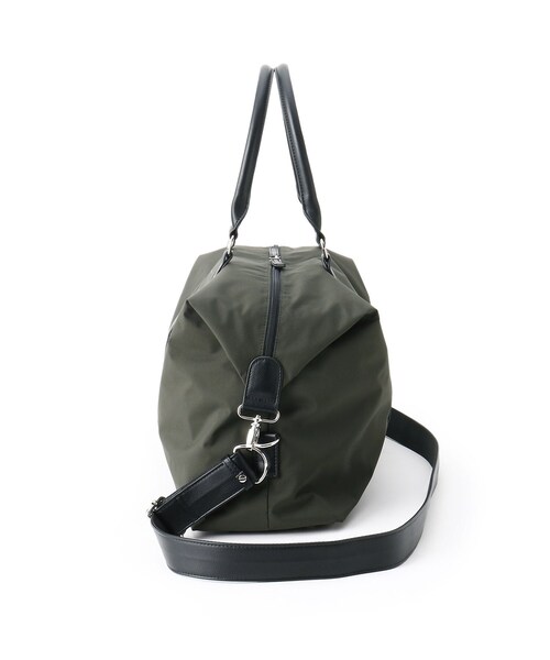 BASECONTROL（ベースコントロール）の「◆レザータッチｘ撥水生地 軽量 2WAYボストンバッグ（ボストンバッグ・メンズ・カーキ/ネイビー/ブラック・99）」の5枚目の写真