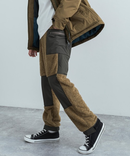 KRIFF MAYER(クリフメイヤー)の「KRIFF MAYER クリフメイヤー 2way 防風ストレッチボアフリース切り替えパンツ(その他パンツ・メンズ・ブラック/キャメル/アイボリー/オリーブ・L/XL/M)」の4枚目の写真