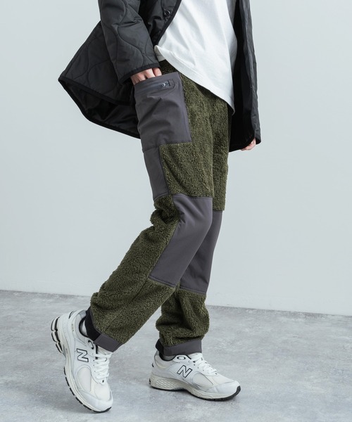 KRIFF MAYER(クリフメイヤー)の「KRIFF MAYER クリフメイヤー 2way 防風ストレッチボアフリース切り替えパンツ(その他パンツ・メンズ・ブラック/キャメル/アイボリー/オリーブ・L/XL/M)」の3枚目の写真