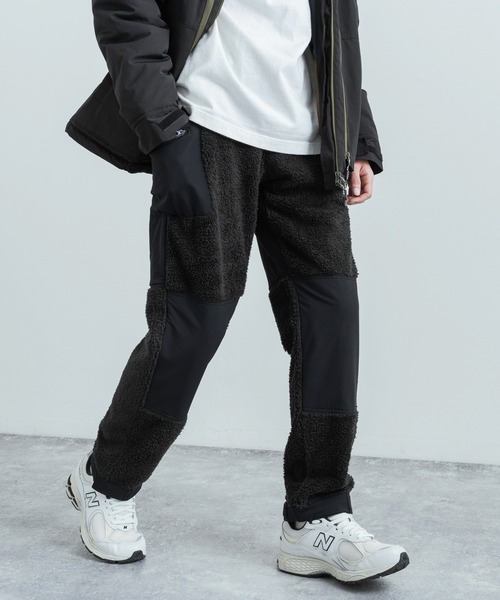 KRIFF MAYER(クリフメイヤー)の「KRIFF MAYER クリフメイヤー 2way 防風ストレッチボアフリース切り替えパンツ(その他パンツ・メンズ・ブラック/キャメル/アイボリー/オリーブ・L/XL/M)」の2枚目の写真