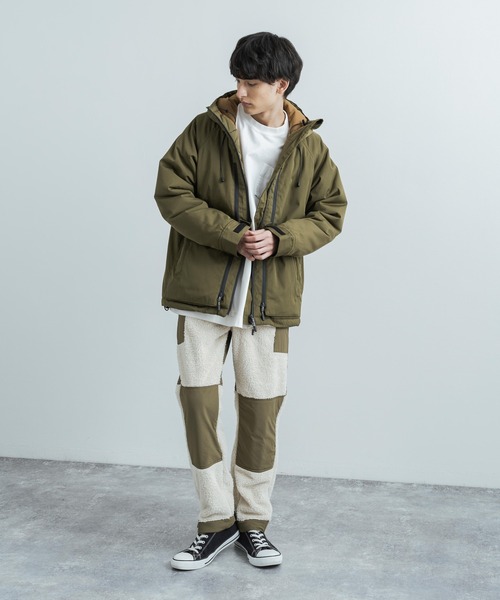 KRIFF MAYER(クリフメイヤー)の「KRIFF MAYER クリフメイヤー 2way 防風ストレッチボアフリース切り替えパンツ(その他パンツ・メンズ・ブラック/キャメル/アイボリー/オリーブ・L/XL/M)」の6枚目の写真