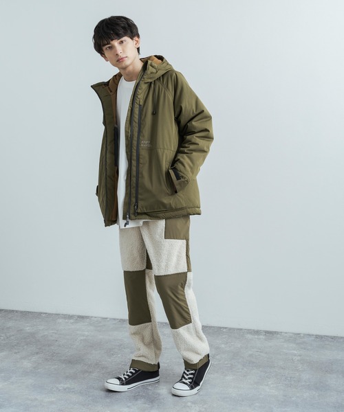 KRIFF MAYER(クリフメイヤー)の「KRIFF MAYER クリフメイヤー 2way 防風ストレッチボアフリース切り替えパンツ(その他パンツ・メンズ・ブラック/キャメル/アイボリー/オリーブ・L/XL/M)」の7枚目の写真