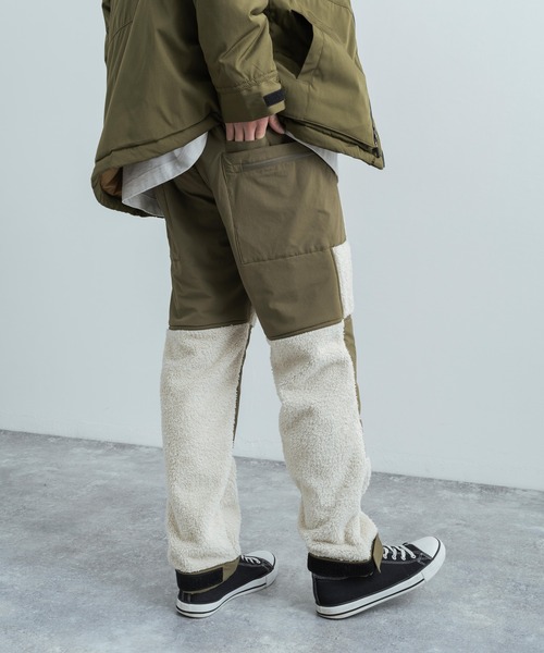 KRIFF MAYER(クリフメイヤー)の「KRIFF MAYER クリフメイヤー 2way 防風ストレッチボアフリース切り替えパンツ(その他パンツ・メンズ・ブラック/キャメル/アイボリー/オリーブ・L/XL/M)」の8枚目の写真