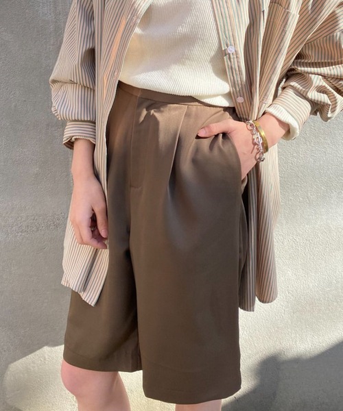 CIAOPANIC（チャオパニック）の「スラックスハーフパンツ（その他パンツ・レディース・ブラック/ブラウン/ブルー・SMALL/MEDIUM）」の11枚目の写真