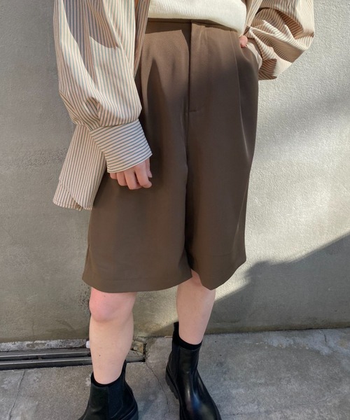 CIAOPANIC（チャオパニック）の「スラックスハーフパンツ（その他パンツ・レディース・ブラック/ブラウン/ブルー・SMALL/MEDIUM）」の12枚目の写真