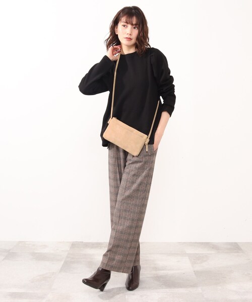 SHOO・LA・RUE（シューラルー）の「◆カードケース付横長ショルダー（ショルダーバッグ・レディース・ブラック/ライトグリーン/サンドベージュ/ピンク系その他・00）」の13枚目の写真