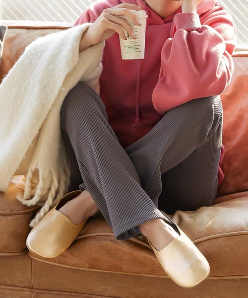 KOBE LETTUCE（コウベレタス）の「≪2点セット≫ポケッタブルスリッパ＆トートバッグ（その他シューズ・レディース・ブラック/ピンク/ゴールド/グレイッシュベージュ/ベージュ系・M/L/S）」の5枚目の写真