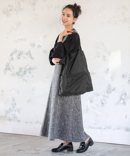 KOBE LETTUCE（コウベレタス）の「≪2点セット≫ポケッタブルスリッパ＆トートバッグ（その他シューズ・レディース・ブラック/ピンク/ゴールド/グレイッシュベージュ/ベージュ系・M/L/S）」の8枚目の写真