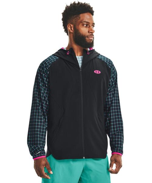 UNDER ARMOUR(アンダーアーマー)の「UAウーブン フード ジャケット ジオメトリー(トレーニング/メンズ)(その他アウター・メンズ・ブラック・XL/S/M/3XL/L/XXL)」の14枚目の写真