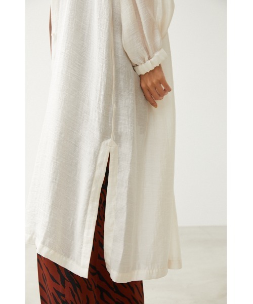 crie conforto(クリーコンフォルト)の「シアーワッシャーオーガンジーワンピース(ワンピース・レディース・ライトベージュ/グリーン系その他/オレンジ/チャコールグレー・SMALL/MEDIUM)」の17枚目の写真