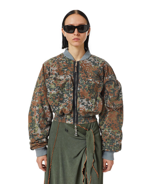 DIESEL（ディーゼル）の「レディース ジャケット ショート丈 迷彩 カモフラ ブルゾン（ブルゾン・レディース・グリーン系その他・LARGE/MEDIUM/SMALL/X-SMALL）」の11枚目の写真