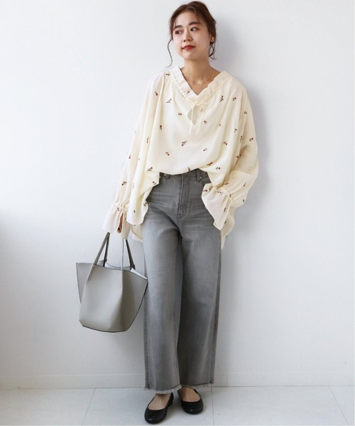 JOURNAL STANDARD relume(ジャーナルスタンダード レリューム)の「《追加》フラワーエンブロイダリーブラウス◆(シャツ/ブラウス・レディース・ナチュラル・FREE)」の10枚目の写真