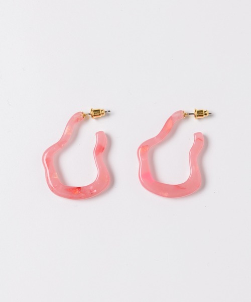 LA BELLE ETUDE(ラベルエチュード)の「なみなみピアス(ピアス(両耳用)・レディース・ホワイト/ピンク/ライトグリーン・FREE)」の12枚目の写真