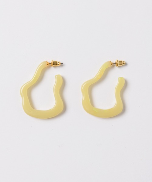 LA BELLE ETUDE(ラベルエチュード)の「なみなみピアス(ピアス(両耳用)・レディース・ホワイト/ピンク/ライトグリーン・FREE)」の14枚目の写真
