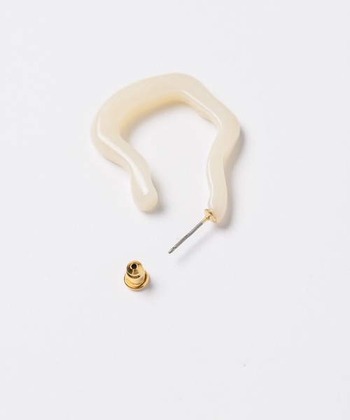 LA BELLE ETUDE(ラベルエチュード)の「なみなみピアス(ピアス(両耳用)・レディース・ホワイト/ピンク/ライトグリーン・FREE)」の18枚目の写真