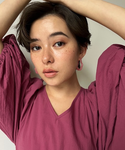 LA BELLE ETUDE(ラベルエチュード)の「なみなみピアス(ピアス(両耳用)・レディース・ホワイト/ピンク/ライトグリーン・FREE)」の11枚目の写真