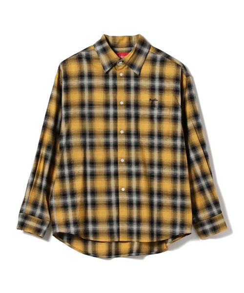 Manhattan Portage（マンハッタンポーテージ）の「Manhattan Portage / オンブレチェック ロングスリーブシャツ（シャツ/ブラウス・メンズ・イエロー・MEDIUM/SMALL/LARGE）」の2枚目の写真