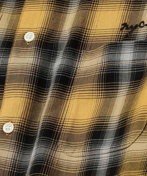 Manhattan Portage（マンハッタンポーテージ）の「Manhattan Portage / オンブレチェック ロングスリーブシャツ（シャツ/ブラウス・メンズ・イエロー・MEDIUM/SMALL/LARGE）」の5枚目の写真
