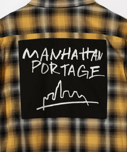 Manhattan Portage（マンハッタンポーテージ）の「Manhattan Portage / オンブレチェック ロングスリーブシャツ（シャツ/ブラウス・メンズ・イエロー・MEDIUM/SMALL/LARGE）」の7枚目の写真