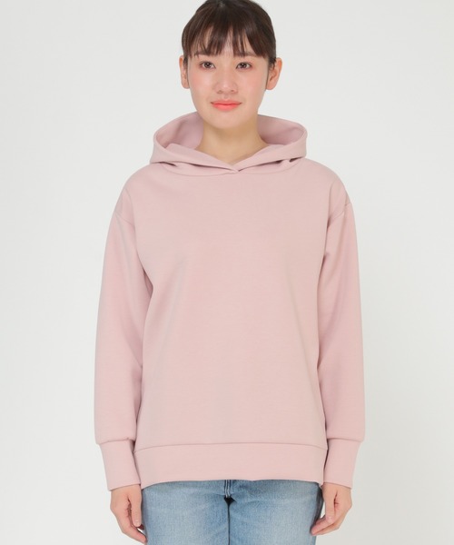 ikka（イッカ）の「ダンボールニットフードパーカー2（パーカー・レディース・ブラック/ターコイズブルー/クリアイエロー/ピンクベージュ/ライトベージュ・M/L）」の19枚目の写真