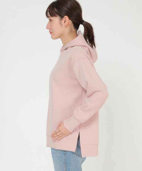 ikka（イッカ）の「ダンボールニットフードパーカー2（パーカー・レディース・ブラック/ターコイズブルー/クリアイエロー/ピンクベージュ/ライトベージュ・M/L）」の20枚目の写真