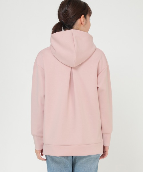 ikka（イッカ）の「ダンボールニットフードパーカー2（パーカー・レディース・ブラック/ターコイズブルー/クリアイエロー/ピンクベージュ/ライトベージュ・M/L）」の21枚目の写真