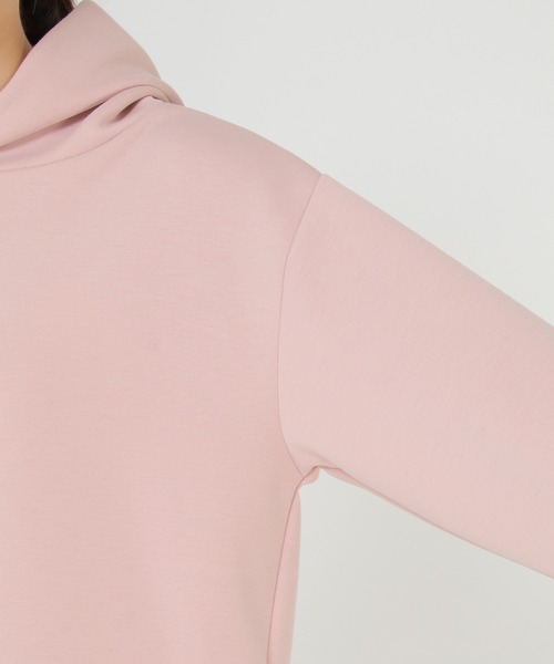 ikka（イッカ）の「ダンボールニットフードパーカー2（パーカー・レディース・ブラック/ターコイズブルー/クリアイエロー/ピンクベージュ/ライトベージュ・M/L）」の22枚目の写真