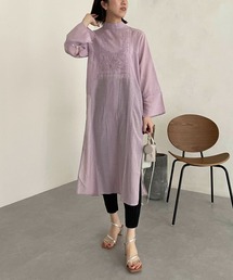 CAPRICIEUX LE'MAGE | ヨーク刺繍スタンドワンピース(ワンピース)