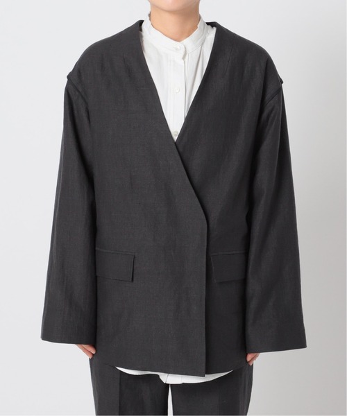 CITYSHOP ノーカラージャケット グレー