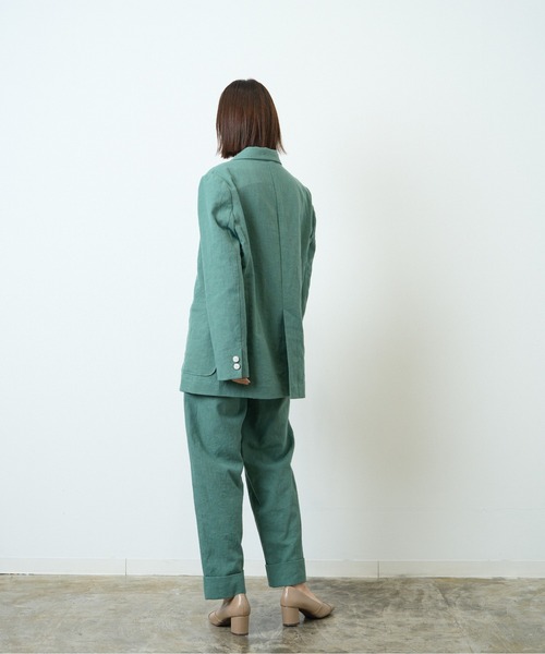 HERENCIA（ヘレンチア）の「コットリネン 4B ダブル ジャケット